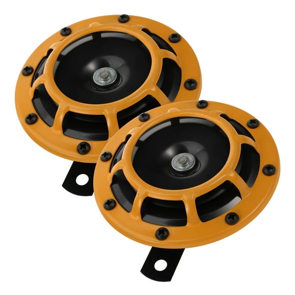 FRCOLOR 2Pcs Air Horn for Car with Loud Sound Clear Sound Waterproof Dustproof Dual-tone 12.50X12.50X6.50CM
