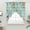 Teal Green, variant on Beach Coastal Swag Valances for Windows, Kitchen Curtains 36 Inch Length 2 Panels Set, Summer Nautical Coral Shell Botanical Short Curtains for Small Windows Rod Pocket Cafe Curtains Drapes 28"x36"