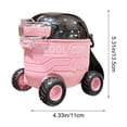 thumbnail image 3 of A Sliding Water Cup – Imitating the Shape of a Car, Summer Covered Plastic Water Cup, Sports Water Bottle with Straw, Fast Heat Dissipation (Pink), 3 of 6