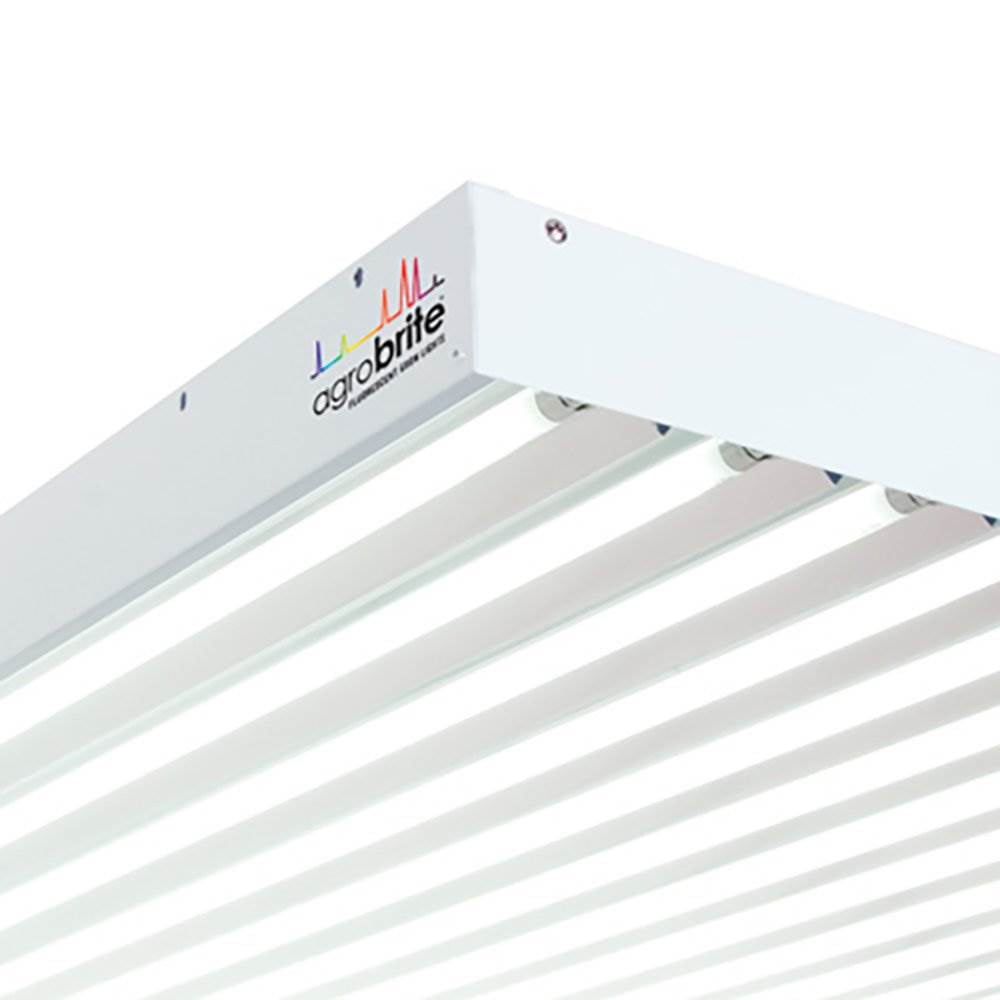 Agrobrite T5 12-Tube Fixture with Included Fluorescent Grow Lights 4 Foot 