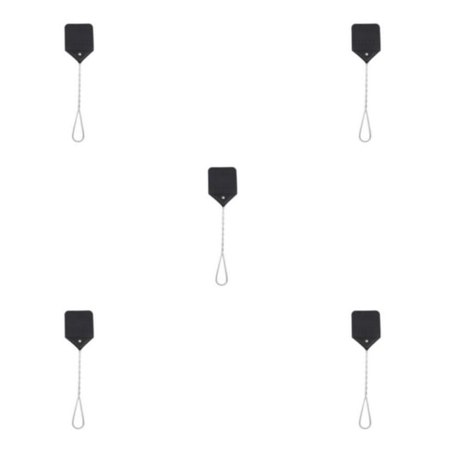 Guardoinrt 1/2/3/5 Telescopic Fly Swatter With Circular Handle For Easy Handling With Two Interwoven Strands Are Not black 5PCS