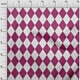 thumbnail image 3 of oneOone Cotton Jersey Dark Magenta Fabric Argyle Diy Clothing Quilting Fabric Print Fabric By Yard 58 Inch Wide, 3 of 4