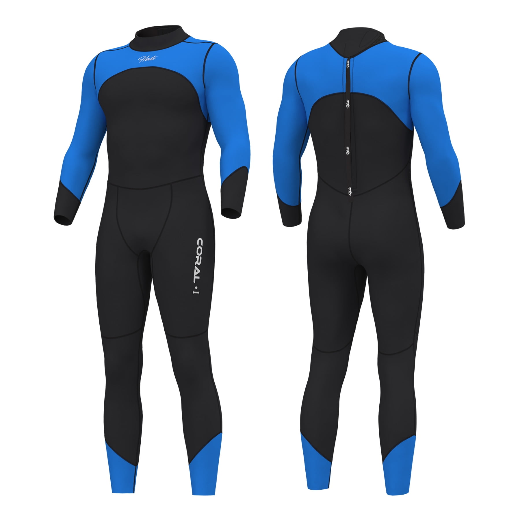 Hevto Wetsuits Men 3mm Neoprene Full Diving Suits Surfing Swimming Long