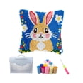 thumbnail image 4 of Zentra Latch Hook Cushion Cover DIY Home Decor Bunny Pattern for Adults Sofa Decor Pre Style C, 4 of 10