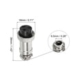 thumbnail image 2 of Uxcell Aviation Connector GX16 3 Pins 16mm Silver Female Wire Panel Docking Connector 2 Pack, 2 of 6