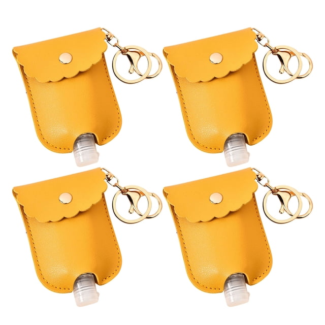 AKEGAMN Porte-clés Bouteille Contenant de Désinfectant pour les Mains avec Couvercle pour Rangement Extérieur
