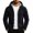 Black, variant on Waterproof Jackets for Men Long Sleeve HIking Climbing Zip-Up Drawstring Hooded Outerwear Windbreaker Jackets with Pockets Black S