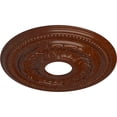 thumbnail image 3 of Ekena Millwork 15 3/4"OD x 3 1/4"ID x 1"P Galway Ceiling Medallion (Fits Canopies up to 3 1/4"), Hand-Painted Burnished Mahogany Crackle, 3 of 6