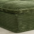 thumbnail image 3 of 47" Oversized Chaise Lounge Chair Indoor, Holaki Fluffy Corduroy Upholstered Springs Sofa Bed with Ottoman & Pillows, Modern Comfy Cloud Sofas Couches for Living Room, Bedroom, Green, 3 of 9
