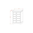 thumbnail image 2 of East West Furniture LPC-03 Louis Philippe Chest in Walnut Finish, 2 of 2