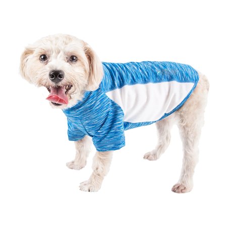 UPC: 0810787034552 | Pet Life Active Warf Speed Heathered Ultra-Stretch Sporty Performance Dog T-Shirt