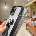thumbnail image 6 of SOATUTO For iPhone 14 / iPhone 14 Pro / iPhone 14 Plus / iPhone 14 Pro Max Phone Case Cool Bear Shockproof Clear Slim Phone Case Cover 3D Bear Luxury Protective Case Cover - iPhone 14,Black, 6 of 7
