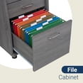 thumbnail image 5 of Techni Mobili Complete Adult Computer Workstation with Cabinet and Drawers, 30" H, Gray RTA-4985-GRY, 5 of 13
