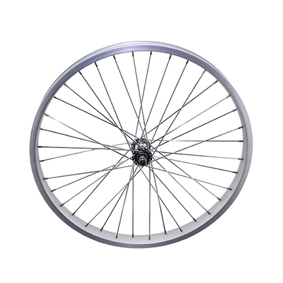 Bike 26 x 45mm Alloy Front Wheel 36 Spoke 12g UCP 3/8 Axle Double Wall Silver. bike part, bicycle parts.
