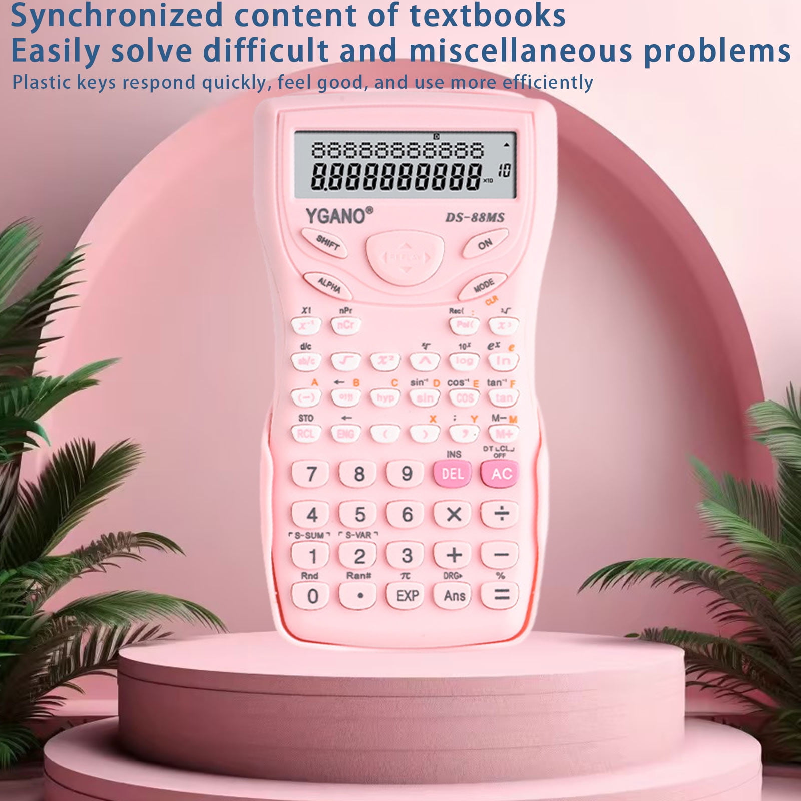 JilgTeok 4 Packs Colorful 12-Digit Scientific Calculator with Large LCD Display, Multifunctional Exam Tool for School & Office, Battery Powered, Portable & Sliding Cover Design