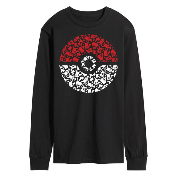 Pokémon - Pokeball Pikachu Pattern  - Men's Long Sleeve T-Shirt