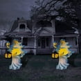 thumbnail image 4 of Ghost Witch Messenger w/ Lantern Ghost Statue Ornament Halloween, 4 of 5