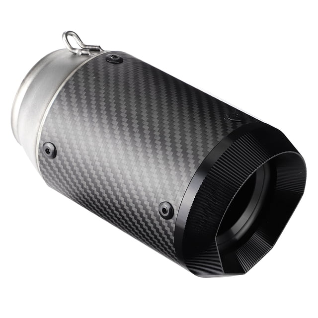 Punta de escape para Yamaha, 51 mm/2,01 pulgadas, tubo de escape de fibra de carbono universal para motocicleta, construcción robusta