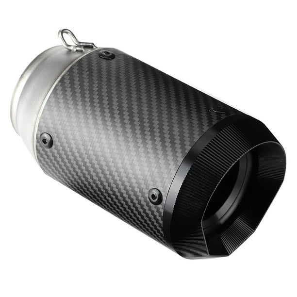 Punta de escape para Yamaha, 51 mm/2,01 pulgadas, tubo de escape de fibra de carbono universal para motocicleta, construcción robusta