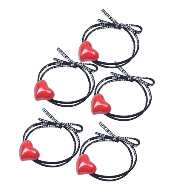 5x Goma de cabellero Elástica Cabello Dibke con /Bowknot/ de Cumpleaños para Chica
