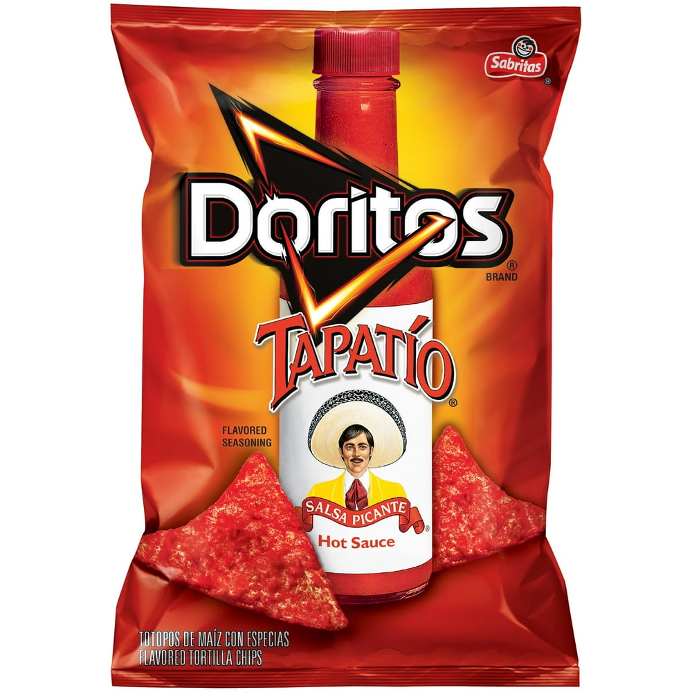 Sabritas Doritos Tapatio Salsa Picante Hot Sauce Tortilla Chips, 7.63