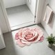 thumbnail image 5 of Diatomaceous Earth Bath Mat Antiskid Absorbent Quickly Dry Bathroom Door Floor Dirt Proof Soft Decorative Rose Shape, 5 of 6