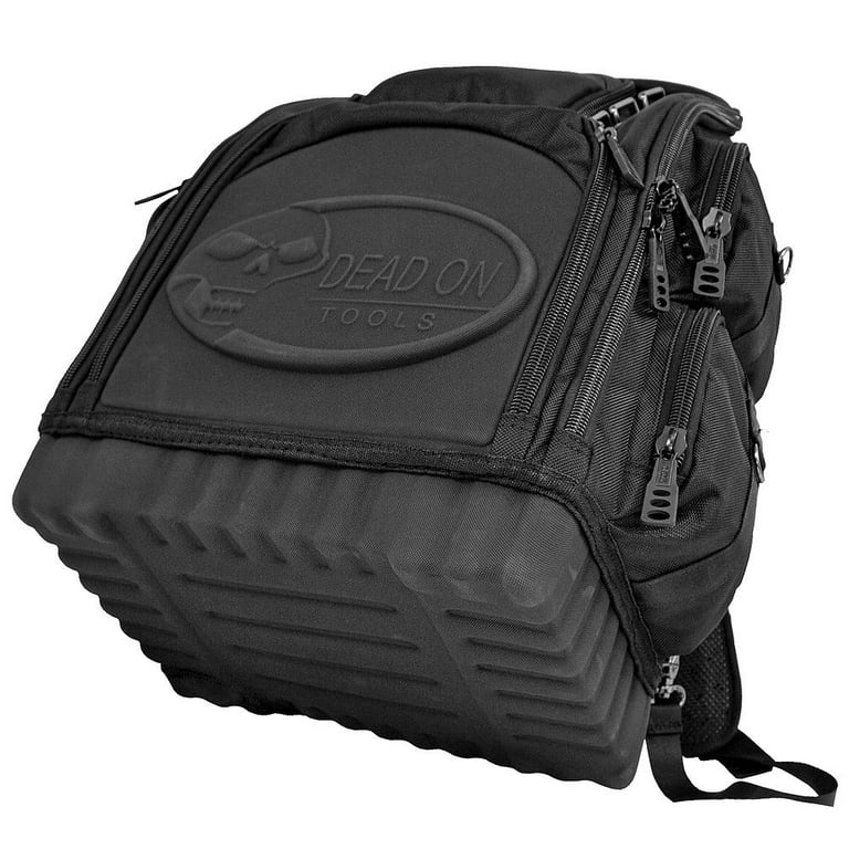Backpack With Laptop Compartment Dead On Tools DO-DES Destroyer Tech Tool  Backpack  34 Pockets, Holds 50 Lbs, Fits 17 Inch Laptop, Heavy-Duty Black  Work Tool Bags