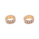 thumbnail image 4 of Guardurnaity Anillo de promesa de boda de compromiso único Diamantes deslumbrantes Anillo de cristal elástico de estilo incomparable dorado 3 dorado 3 filas 2piezas, 4 of 6