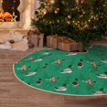 thumbnail image 5 of Rateoe Duck Mallard Flying Pose Pattern Christmas Tree Skirt with Ties, Christmas Tree Decorations, Farmhouse Christmas Decor Xmas Holiday Decorations-30", 5 of 6