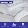 thumbnail image 2 of Superior Harrison Embroidered Cotton Duvet Cover Set, King/California KIng, White, 2 of 9