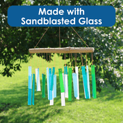 Blue Handworks Glass Seaglass Wind Chime