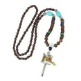 thumbnail image 3 of Colgante Largo Collar Amuleto Oración Rueda Encantos Cadena Para Regalo De San Valentín, 3 of 9