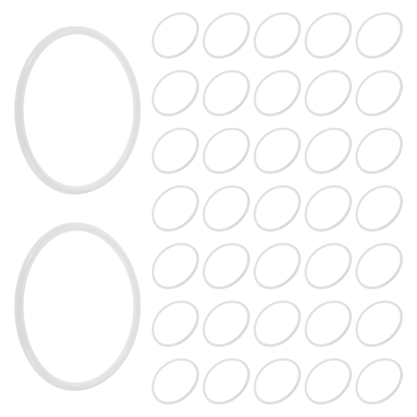 CTIRCHIU 40Pcs Plastic Round Hoops for Crafting Dream Catcher Supplies and Macrame Projects