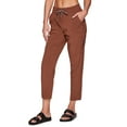 thumbnail image 4 of Avalanche Women's Everyday Hiking Stretch Woven Ripstop Ankle Pant With Pockets, 4 of 5