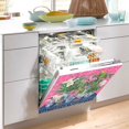 thumbnail image 2 of Yayeee Magnetic Dishwasher Cover for The Front Decoration Home Kitchen Machine Sticker Protector, White Vibrant Flowers, 2 of 6