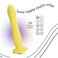 thumbnail image 4 of plusOne Luxe Ripple Multi-Vibe Dildo, 10 Settings, Waterproof, Premium Silicone, Strong Suction Base, 4 of 19