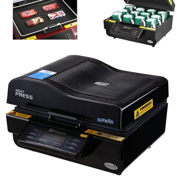 3D Vacuum Sublimation Heat Press Machine Muti-fuction Heat Press Transfer Machine with 1PC Rubber Clamp