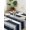 Blue, variant on Navy Blue Grey Striped Tablecloth Square Table Cloth 60x60,Waterproof Outdoor Table Cloth Covers Decorative Table Protector,Farmhouse Stripes Minimalist Washable Table Cover for Kitchen Dinning Party