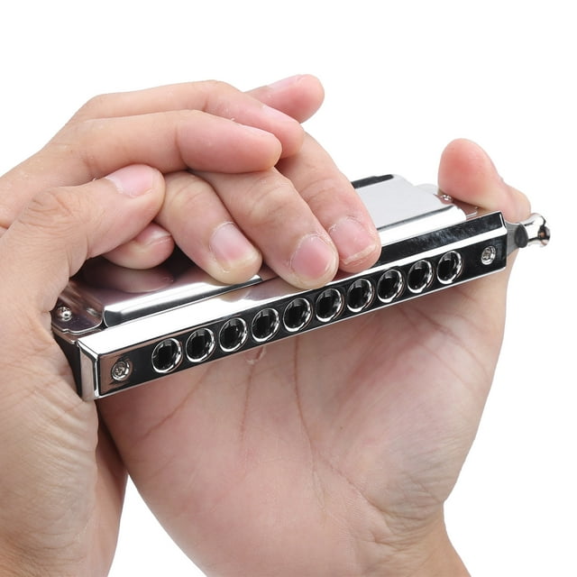 Armónica De 10 Agujeros, Armónica Cromática ABS+armónica De Metal De 2 Caras Para Profesionales Para Electricidad