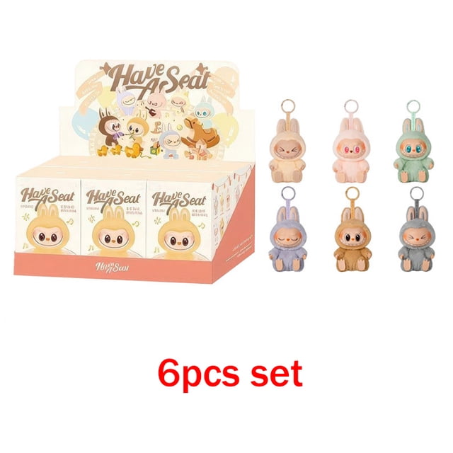 Caja ciega para Labubu V3, superventas, serie de personajes de Anime, muñeco colgante de PVC, modelo de juguete, llavero de monstruo bonito, juguete, regalo de cumpleaños