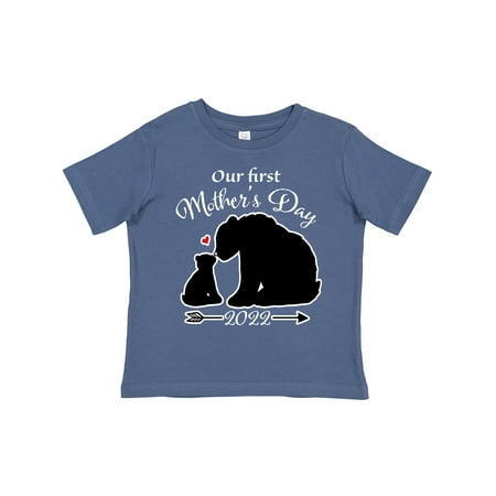 

Inktastic Bears Our First Mother s Day 2022 - Bear Silhouette Gift Toddler Boy or Toddler Girl T-Shirt