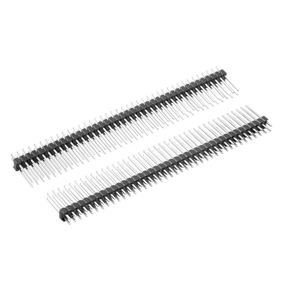 5Pcs 2.54mm Pitch 40-Pin 17mm Length 2 Row Straight Connector Pin Header Strip