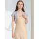 thumbnail image 2 of Top de Encaje Floral Transparente Allegra K Elegante Para Mujer Gris claro XL, 2 of 5