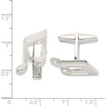 thumbnail image 2 of Sterling Silver Music Note Cuff Links Made In Thailand qq569, 2 of 5