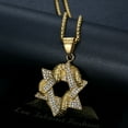 thumbnail image 3 of NEGS 18K Gold Plated Six-pointed Star Magen David Jewish Isael Snake Pendant 24'' Chain Stainless Steel Necklace for Men Women, 3 of 7
