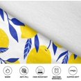 thumbnail image 5 of Moderong Tropical Leaves Pattern with Yellow Lemons Fruit Wearable Blanket Oversized Fluffy Blanket Hoodie for Adults Sweatshirt Sweater Blanket Hoodie, 5 of 6