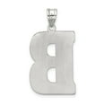 thumbnail image 3 of Sterling Silver Rhodium-Plated Letter B Initial Pendant, 3 of 4