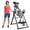 Silver, variant on Foldable Inversion Table for Back Pain Relief, Heavy Duty Steel Frame, Adjustable Safety Belt, 6-Position Incline, Blue Cushion, Fits 130-195cm Users, Silver