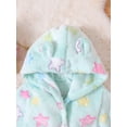 thumbnail image 5 of WIBACKER Fleece Bathrobe for Boy Girl Toddler Kids Cartoon Ear Hooded Towels Spa Beach Plush Robe, 5 of 9