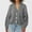 Gray, variant on Lilgiuy Fall Fashion Women Casual Comfortable Long Sleeve Button Pocket V-Neck Sweater for Outdoor Camping
